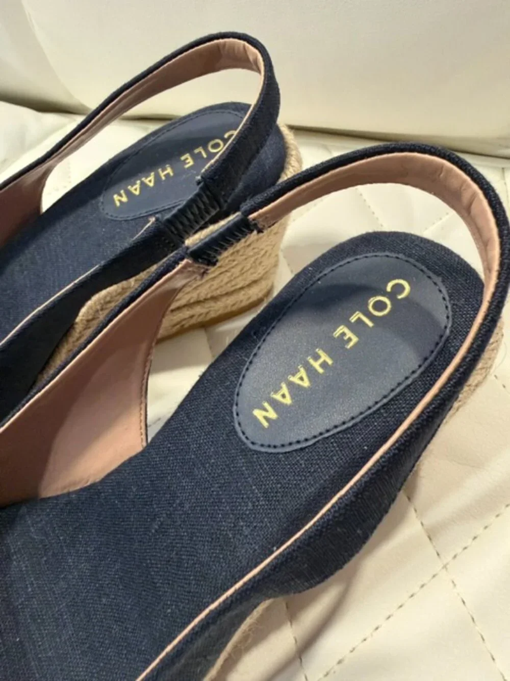 Cole Hann high heels espadrilles